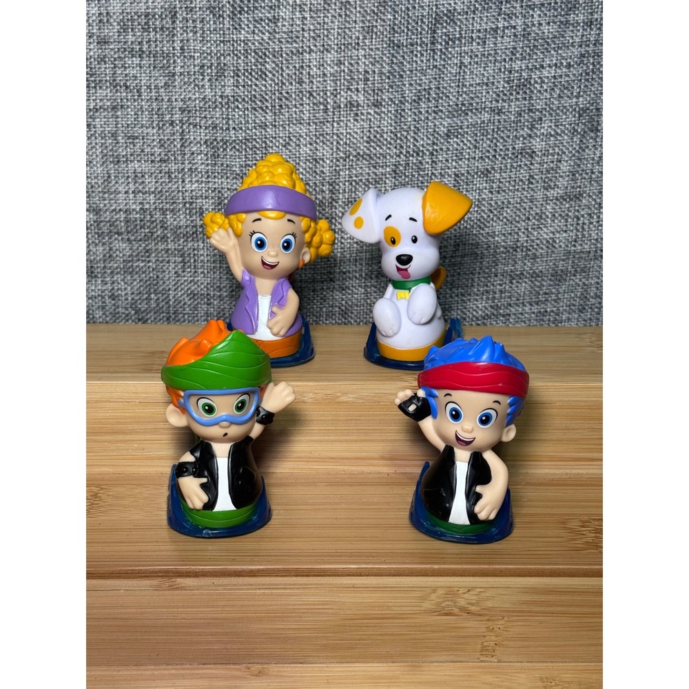 Fisher Price Bubble Guppies Rolling Figures Lot Gil Nonny Deema Puppy Y7013